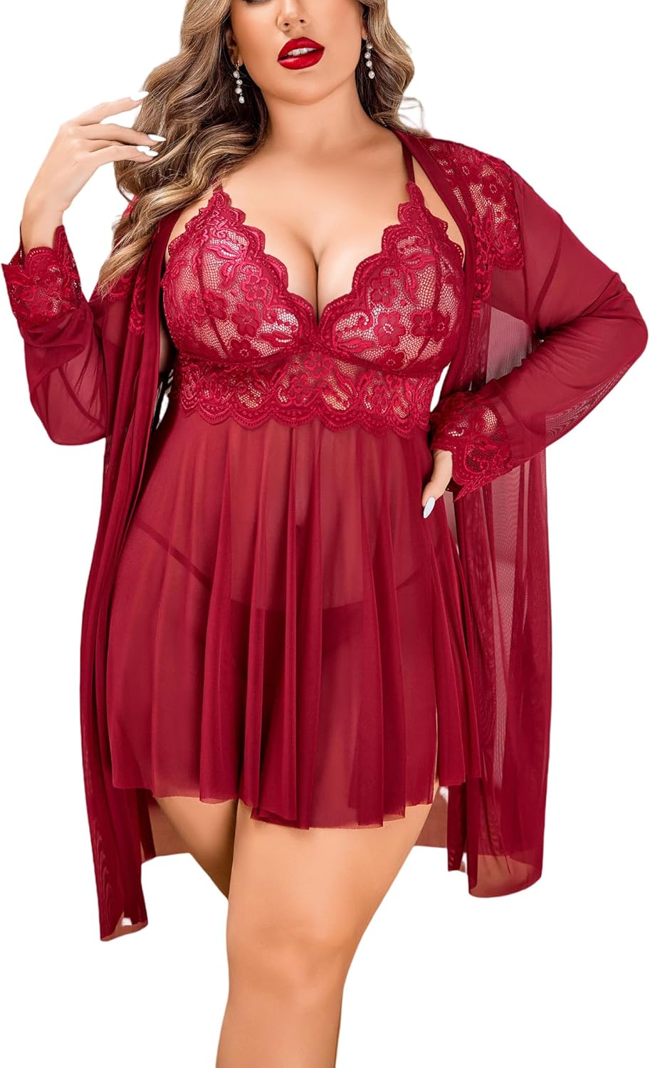 Avidlove Plus Size Lingerie Set for Sexy Nights and Boudoir