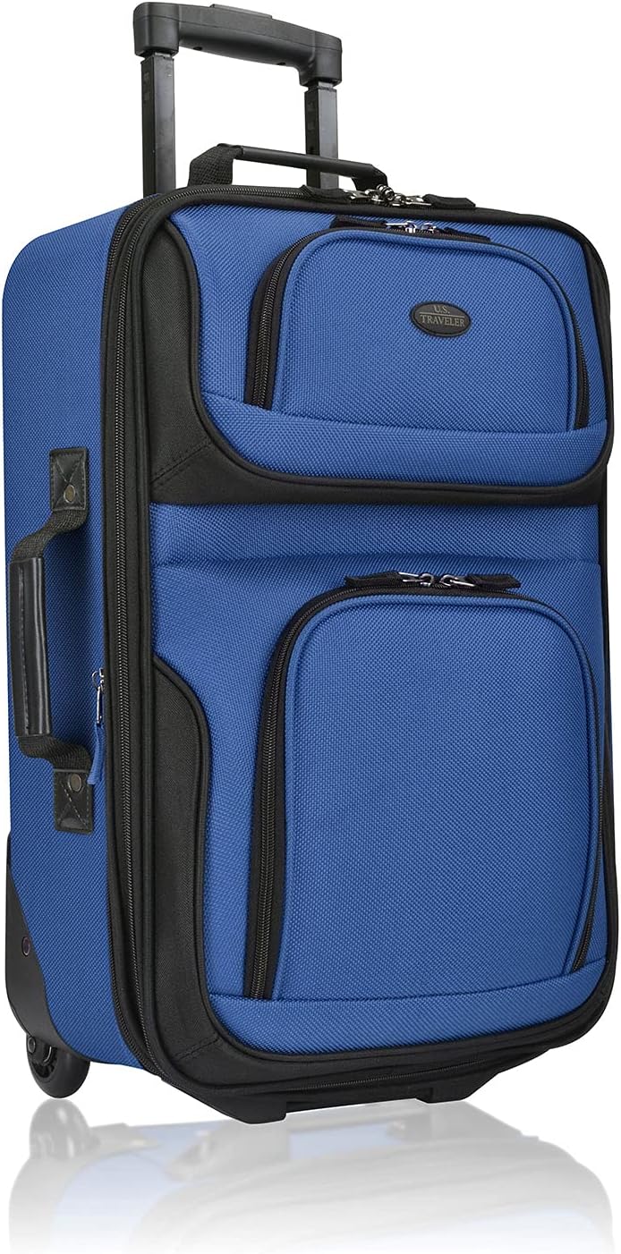 U.S. Traveler Lightweight 20in Carry On Luggage for Easy Travel