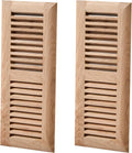 Homewell Red Oak Wood Floor Register 4x12 in - 2 Pack