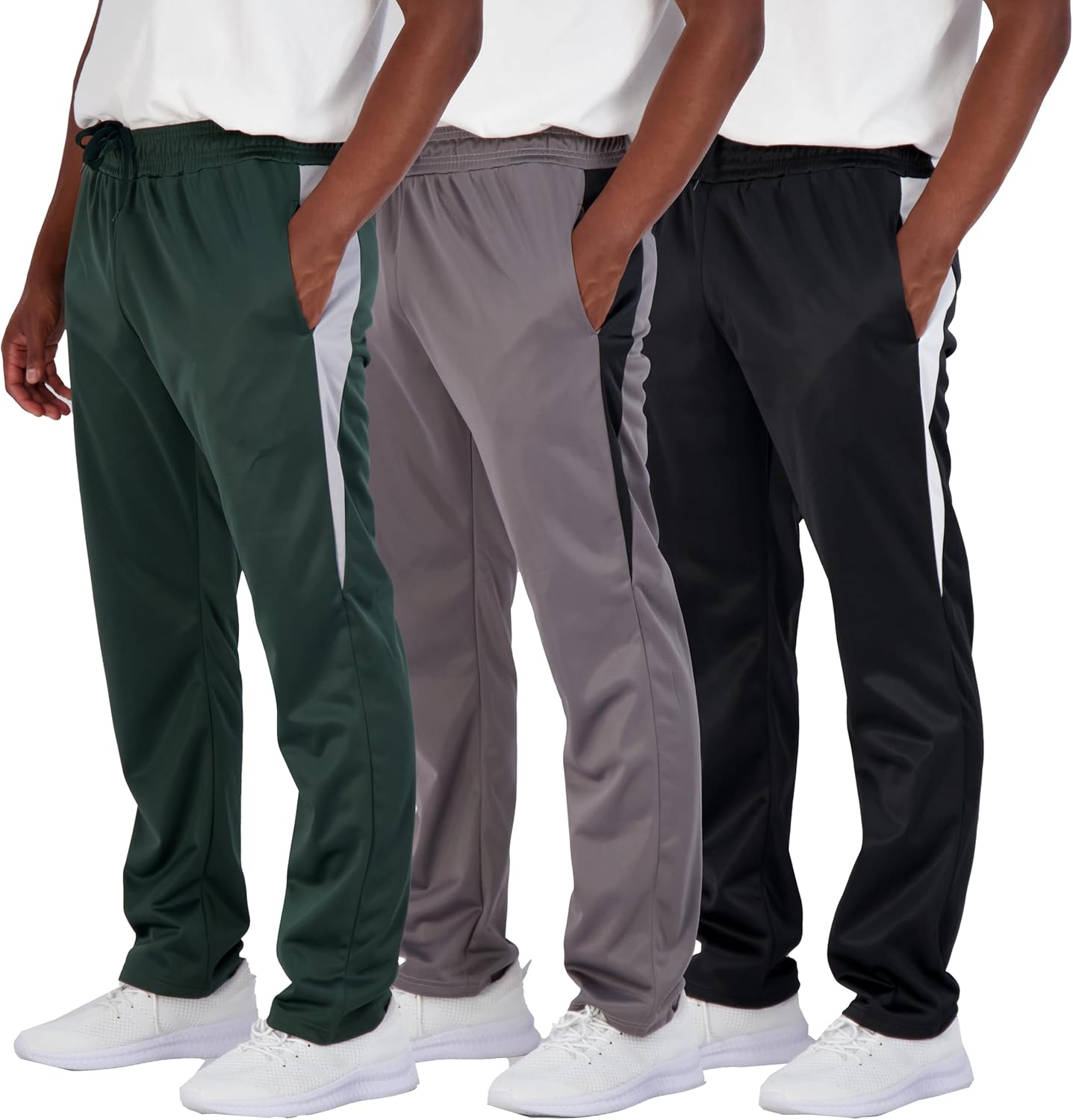 Real Essentials Men's Active Tricot Open Bottom Sweatpants Review