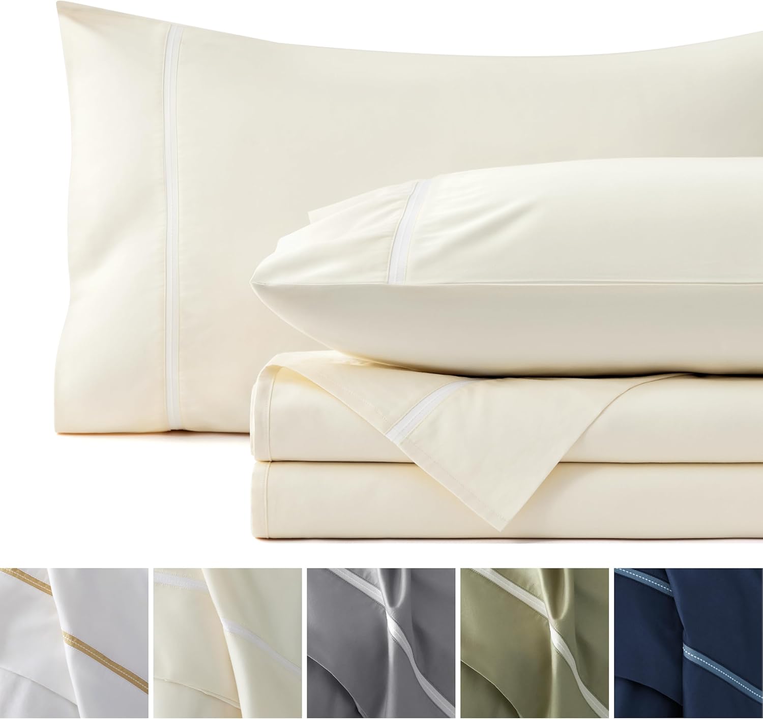 Luxurious 100% Cotton King Size Sheets Set for Ultimate Comfort
