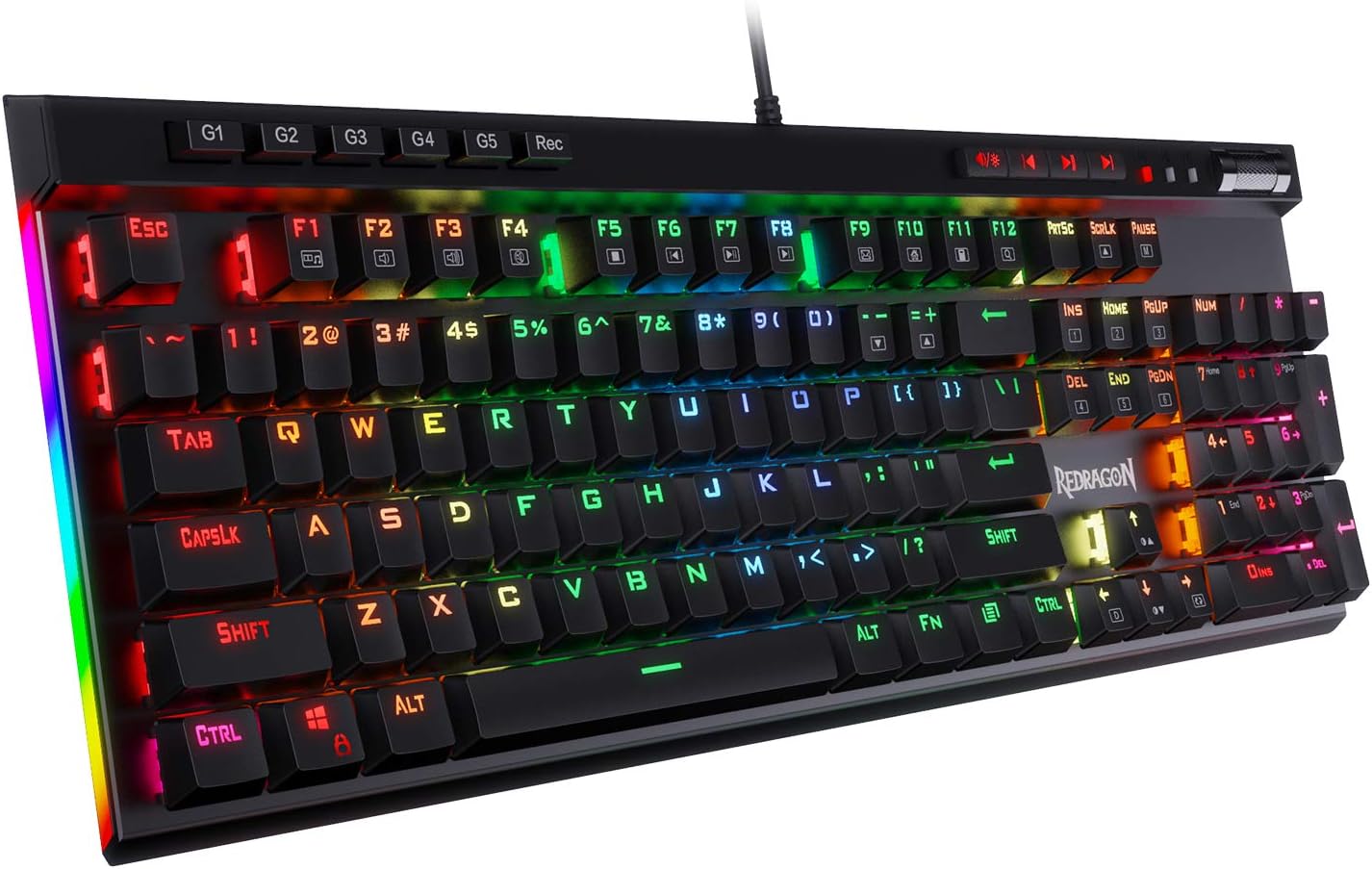 Redragon K580 VATA RGB Mechanical Keyboard: Hot-Swappable & Macro-Friendly!
