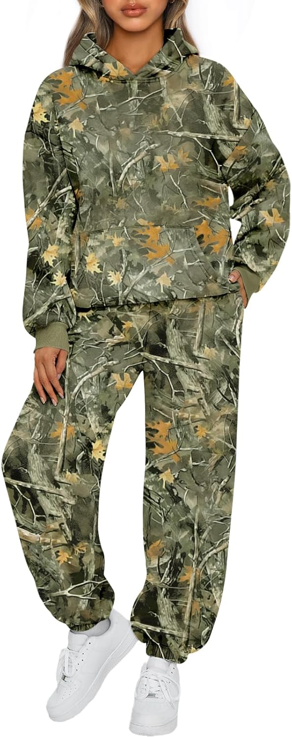 AUTOMET Womens 2 Piece Outfits Lounge Hoodie Sweatsuit Sets