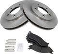 TRQ Front Brake Pad & Rotor Kit Compatible with 1997-2002 Ford