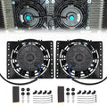 6 Inch Slim Push Pull Electric Cooling Fan 650CFM Radiator Kit - Slim