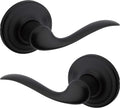 Kwikset Tustin Interior Passage Door Handle Lever - Matte Black