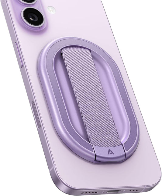 Magnetic Phone Grip with Finger Strap for iPhone 17/16/15/14/13/12