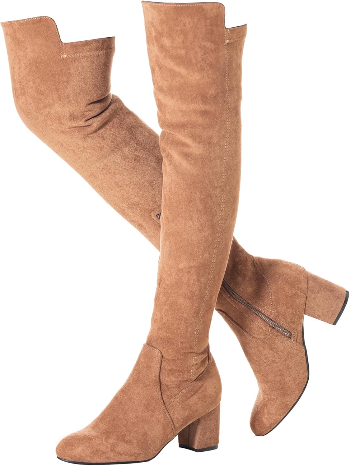 Stylish Over-the-Knee Boots for Women in Ruby Red Color