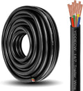 7 Way Heavy Duty 25FT 100% Pure Copper 7 Wire Trailer Cable - Durable