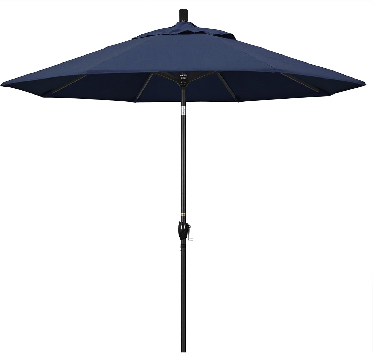 9ft Round Aluminum Market Umbrella with Crank Lift and Tilt