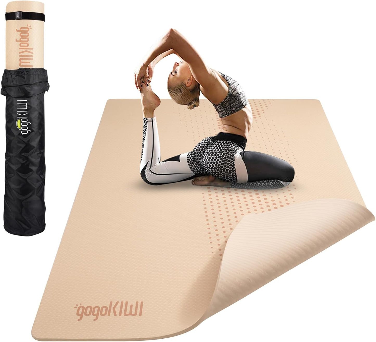 Large Yoga Mat for Home Workout - Extra Wide & Thick Design
