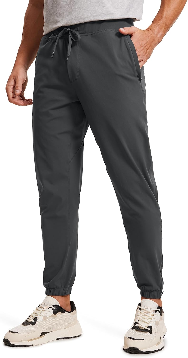CRZ YOGA 4-Way Stretch Athletic Joggers for Men - Perfect Fit