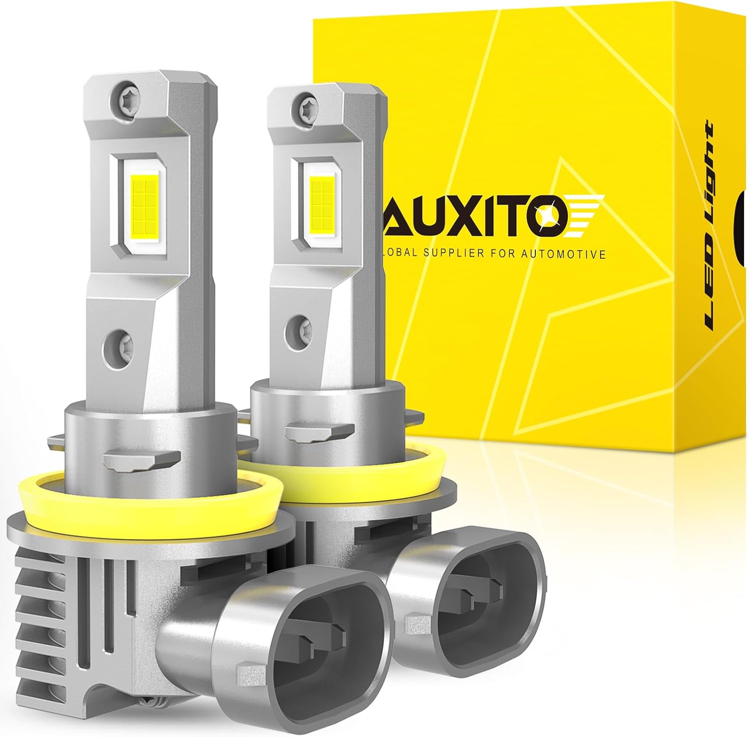 AUXITO H11 LED Fog Light Bulbs - 600% Brightness & Easy Install