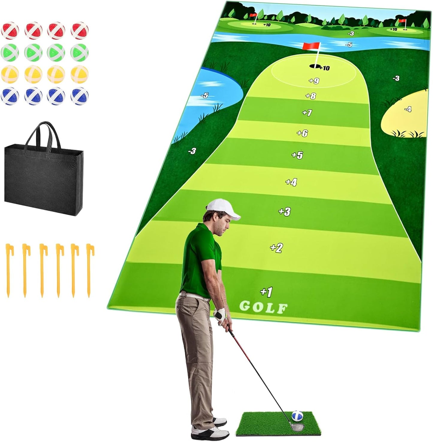 Ultimate Golf Chipping Game Set - Indoor/Outdoor Fun!