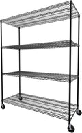 SafeRacks NSF Certified Storage Shelves 24x60x72 4-Tier - Heavy Duty