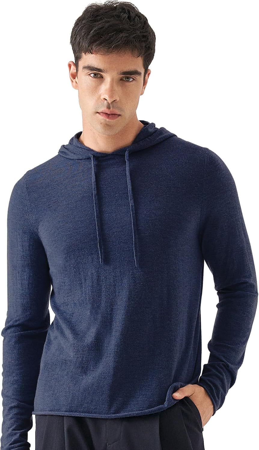 Breathable Volcanic Cashmere Hoodie for Men