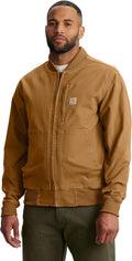 Carhartt Men's Rugged Flex Duck Relaxed Fit Bomber Jacket - Flexible