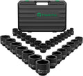 3/4ft Drive Impact Socket Set 29-Piece - Heavy Duty Jumbo Sockets