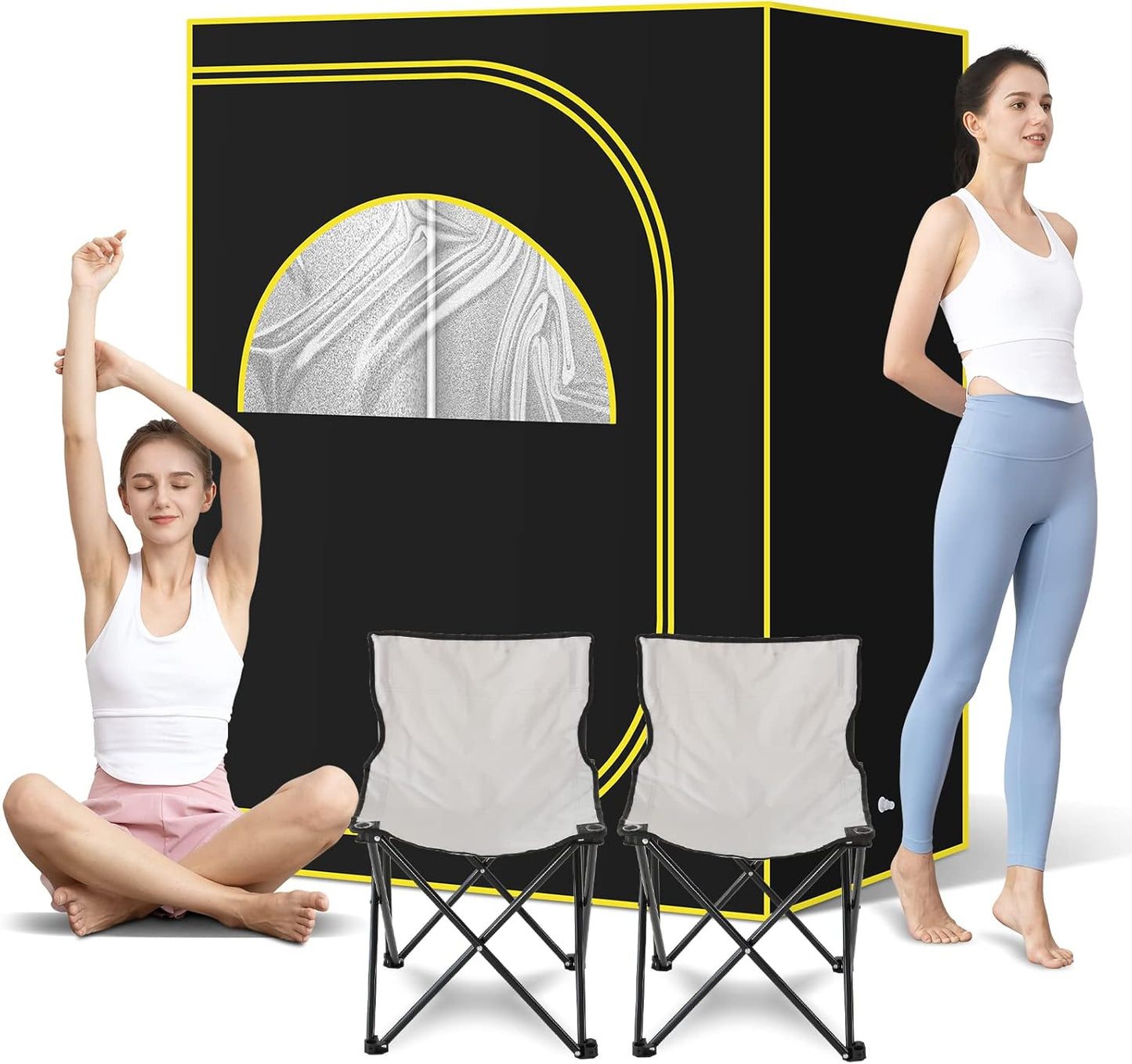 Detox Duo Sauna Set: 2 Chairs, Home Spa Tent