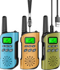 Walkie Talkies for Kids Rechargeable 3 Pack - Long Battery, Easy Use