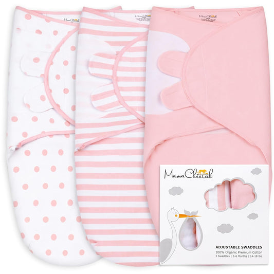 Mama Cheetah Preemie Swaddle Sack for Comfortable Sleep