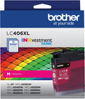 Brother LC406XLM High Yield Magenta Ink Cartridge - Reliable Color