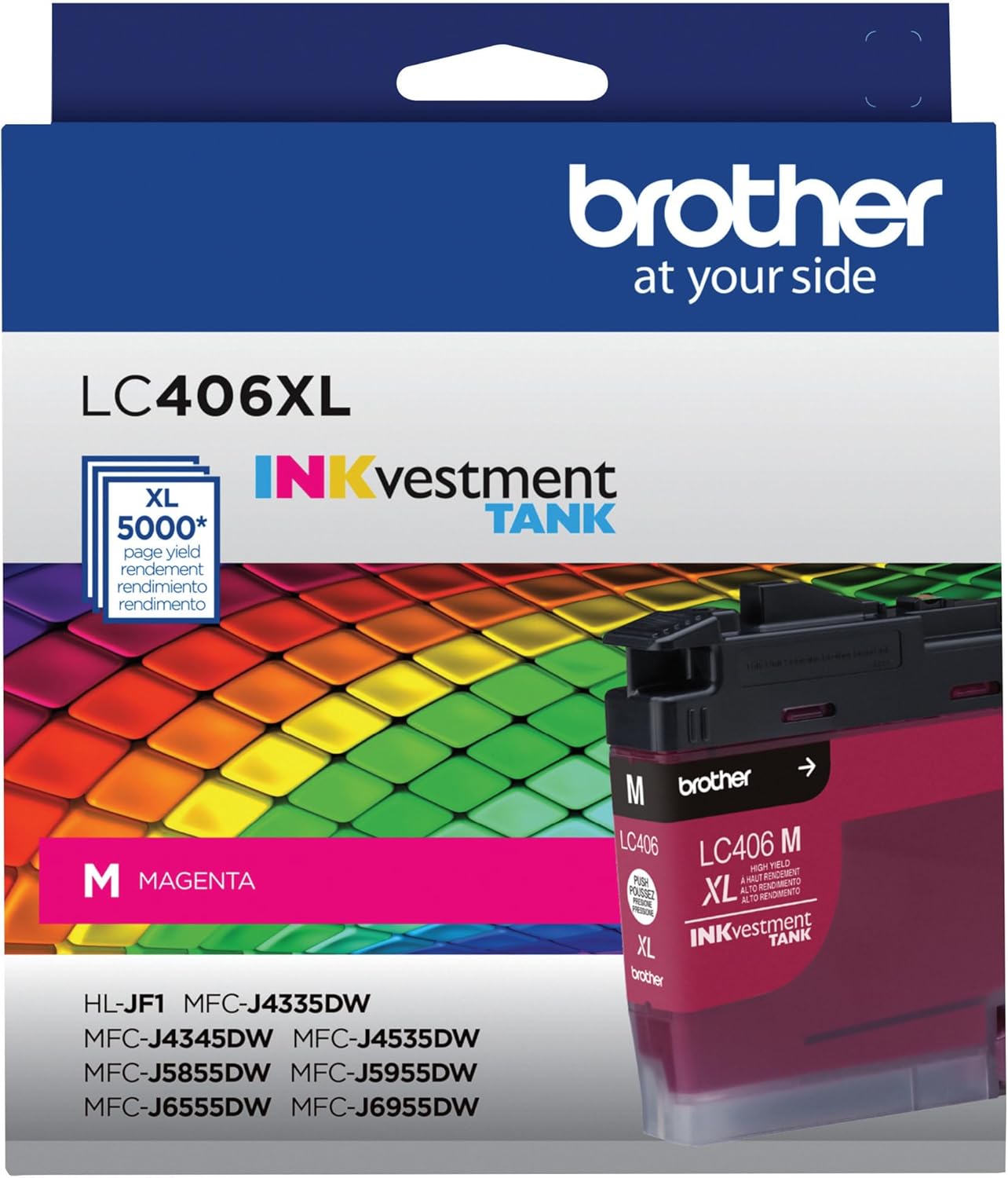 Brother LC406XLM High Yield Magenta Ink Cartridge for Quality Prints