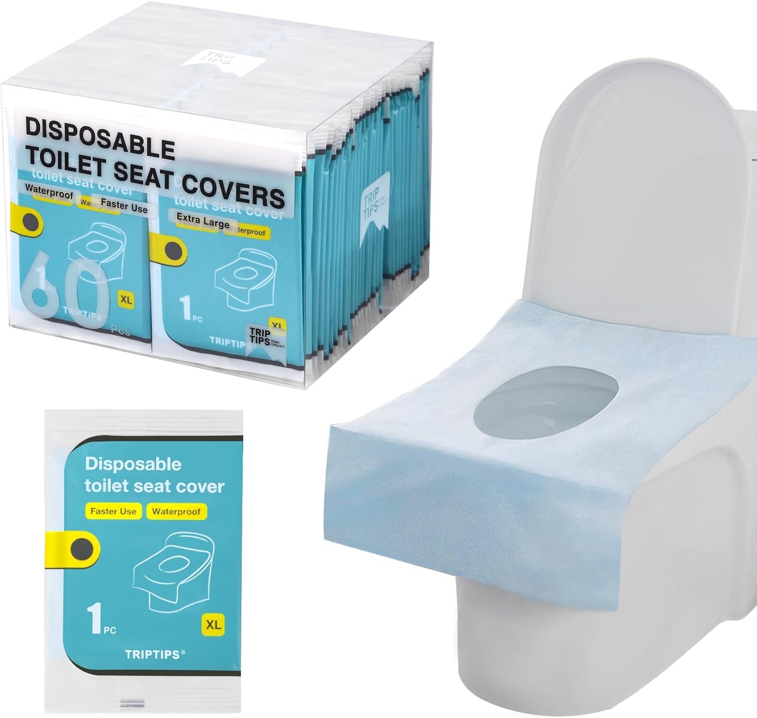 Fast, Waterproof, XL Toilet Seat Covers - TRIPTIPS