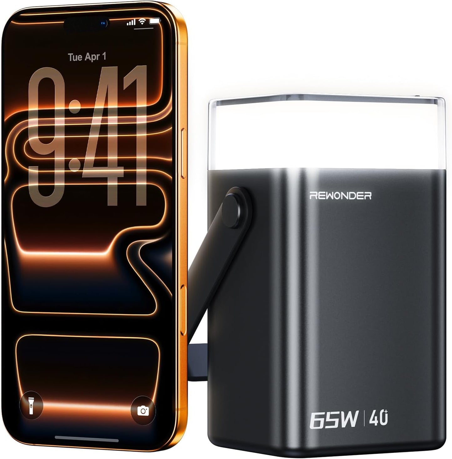 REWONDER 65W Charger Power Bank 40000mAh for Travel