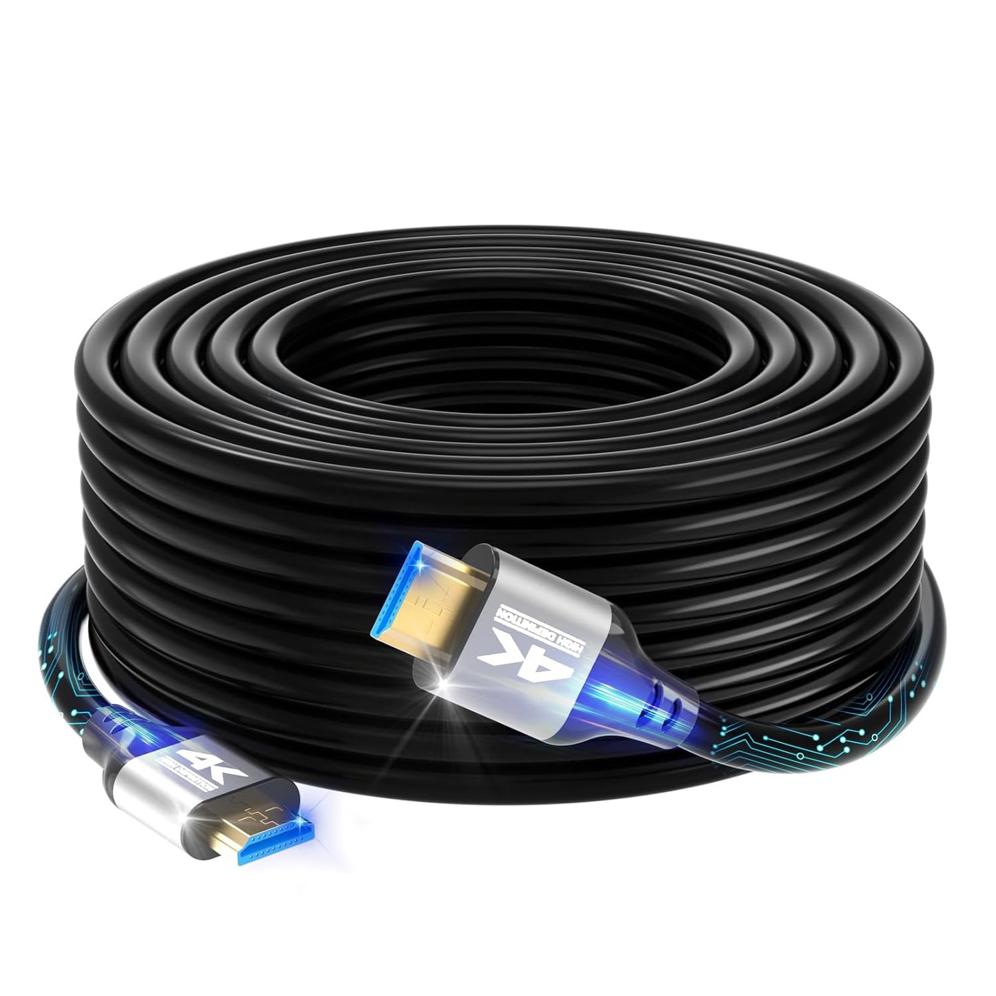 Zazalon 4k HDMI Cable 50FT - Ultra High Speed for Stunning Visuals