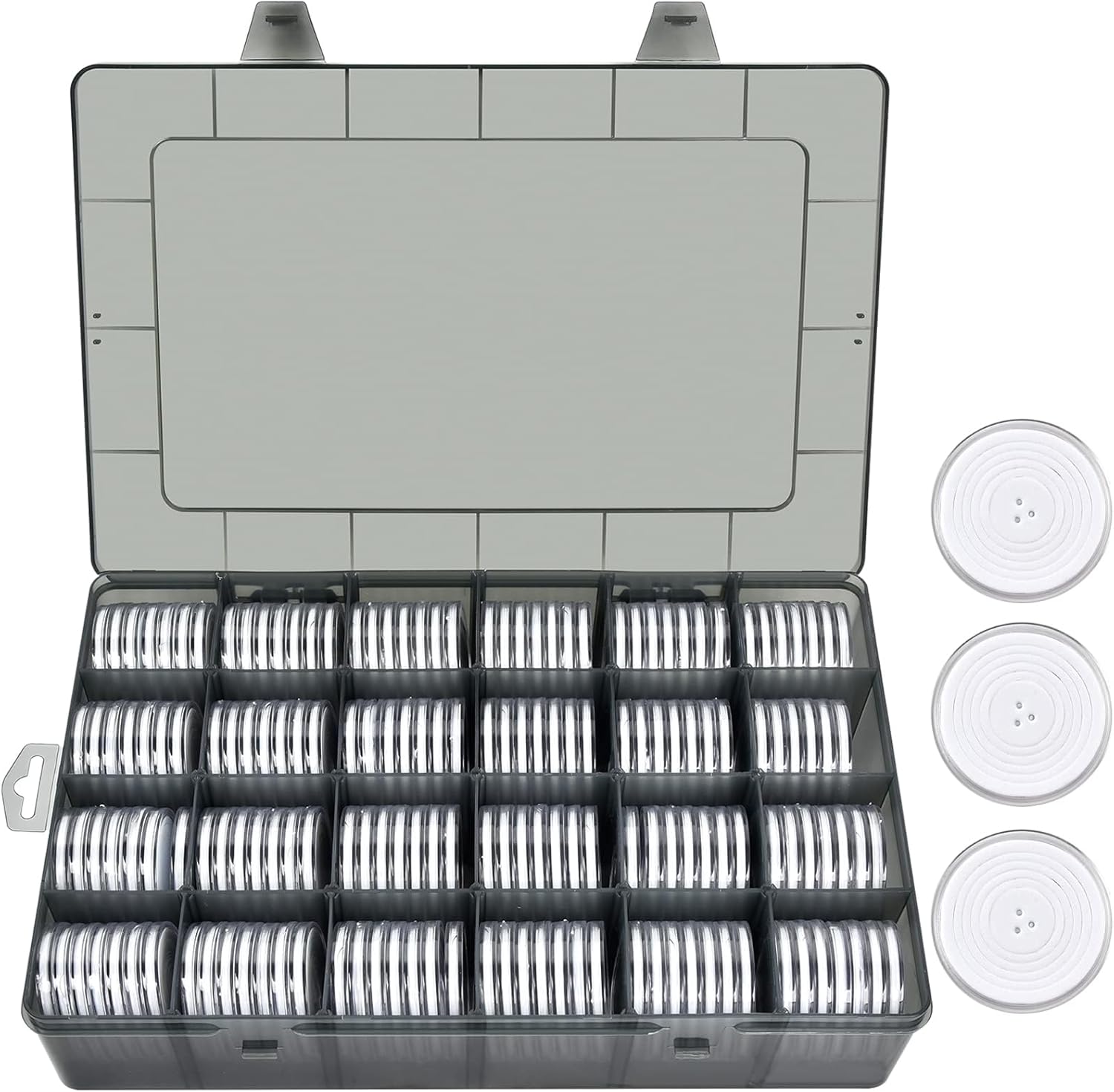FULLCASE Coin Capsules 46mm with Foam Gasket for Collectors