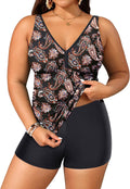 Yonique Womens Plus Size Swimsuits with Shorts for Comfort