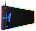 Wireless Charging RGB Mouse Pad, 15W Fast Charge, Waterproof, Large Desk Mat
