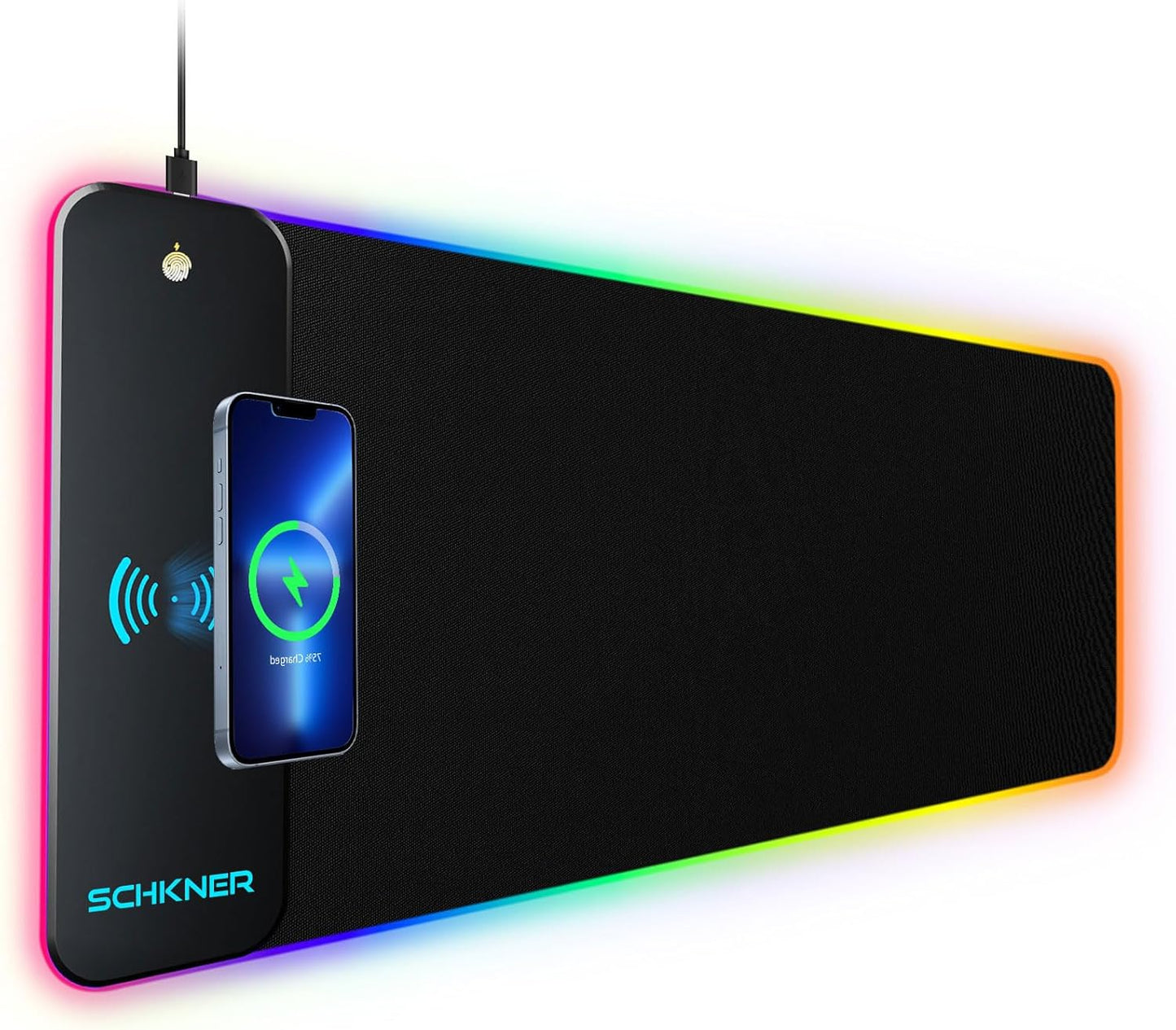 Wireless Charging RGB Gaming Mouse Pad - 15W Fast Charge!
