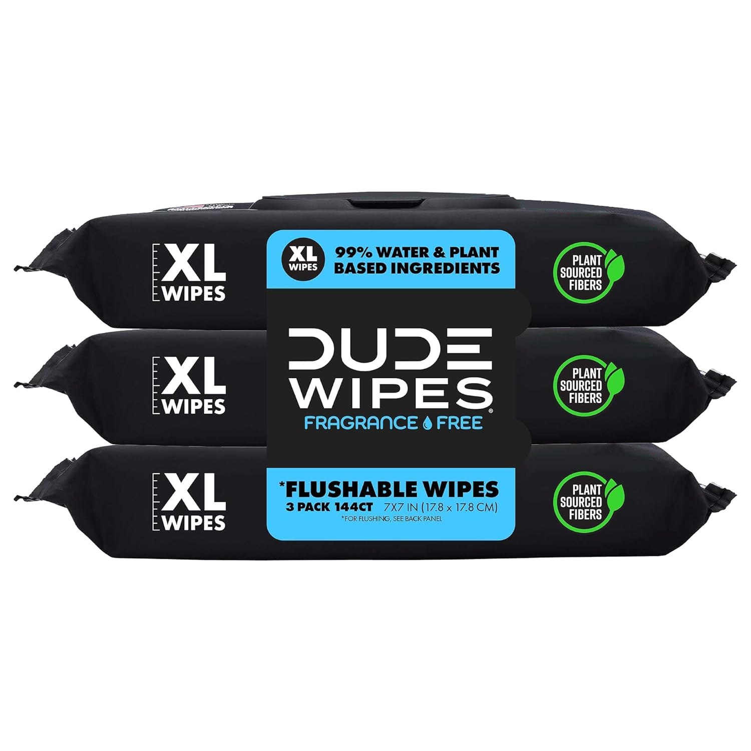 Flushable Unscented Dude Wipes - Gentle & Safe