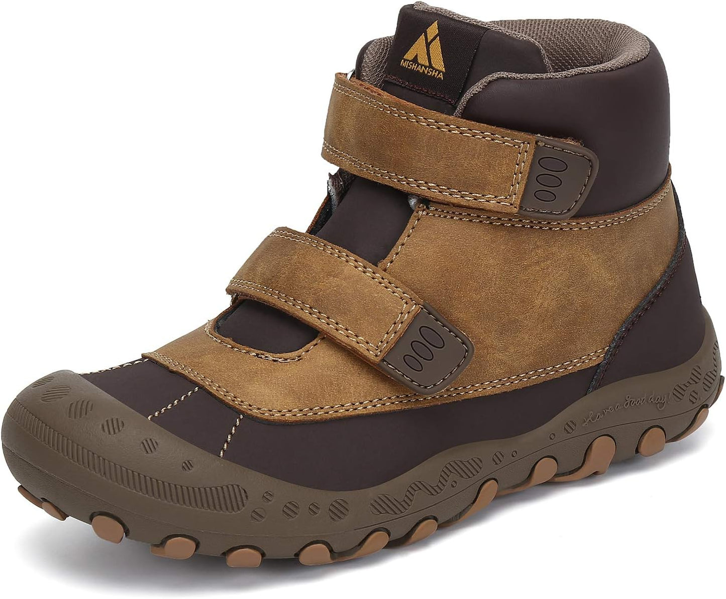 Mishansha Unisex-Child Outdoor Ankle Hiking Boots for Kids