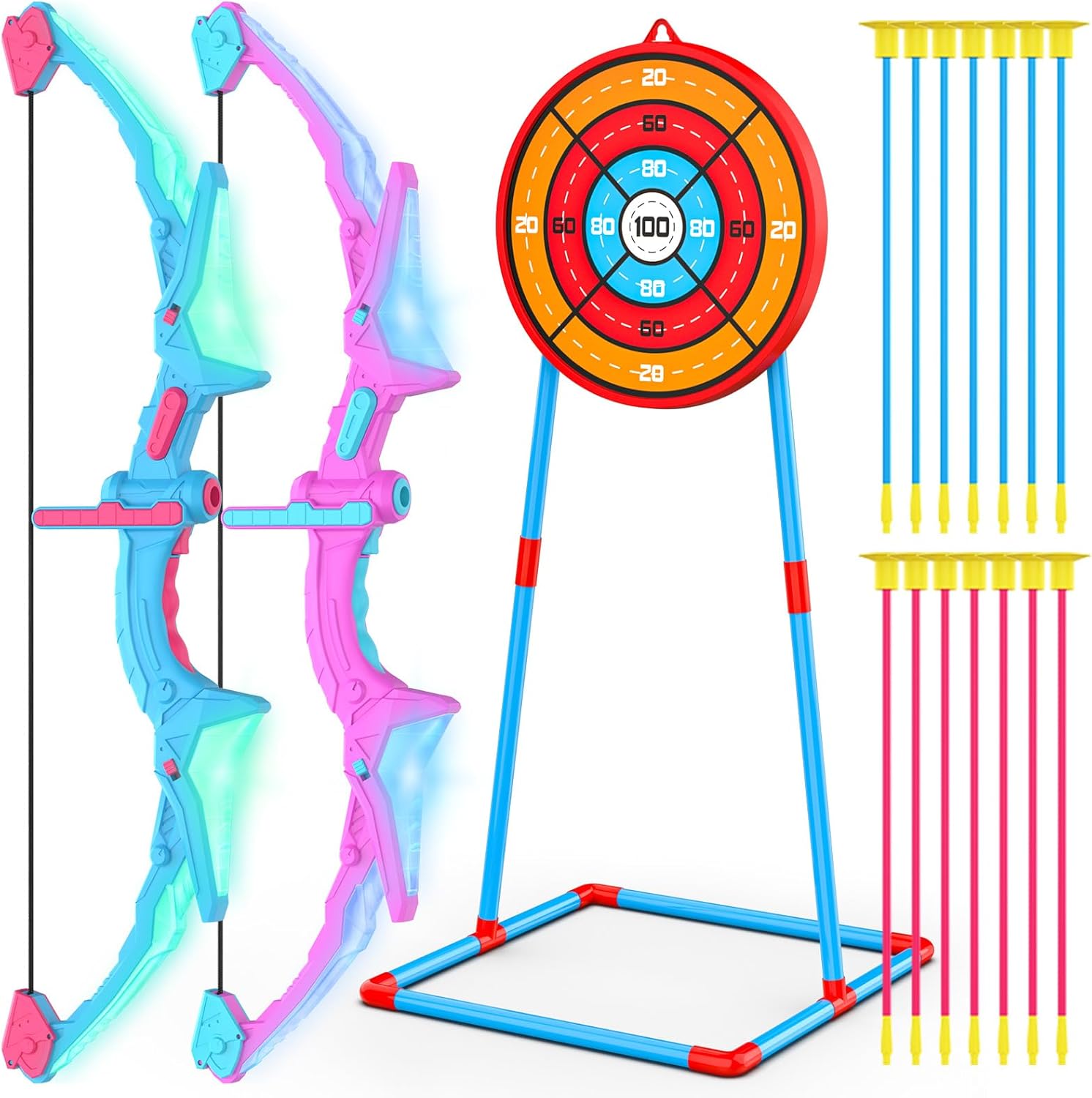 Light Up Bow and Arrow Set for Kids - Fun Outdoor Archery Toy