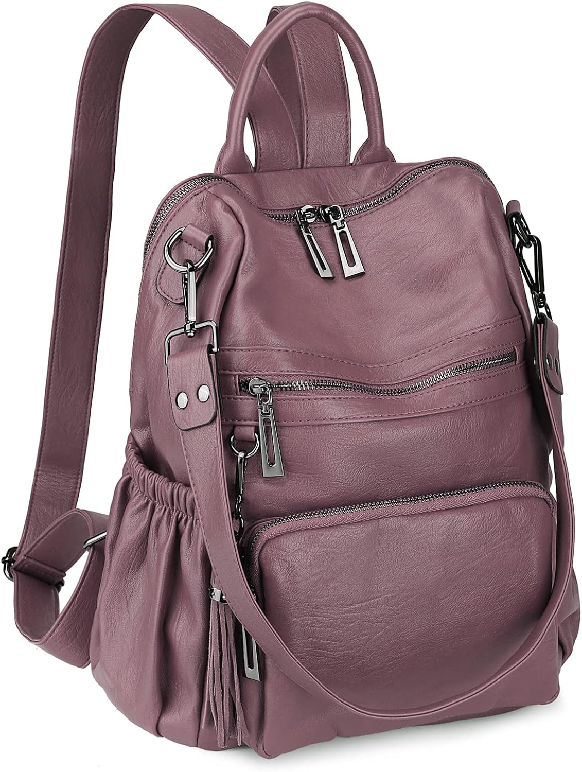 Uromee Travel Backpack Purse for Women - Stylish Vegan Leather