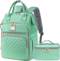 Lunch Backpack for Women 15.6 in Laptop Backpack - Detachable Lunch
