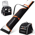 Ski Bag and Boot Bag Combo - Water-Resistant Ski Travel Bag for Air
