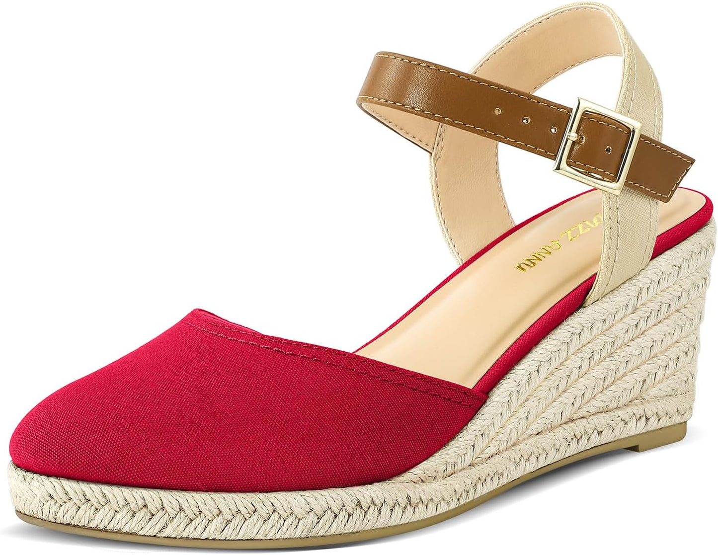 PIZZ ANNU Women's Espadrille Wedge Sandals for Summer Style