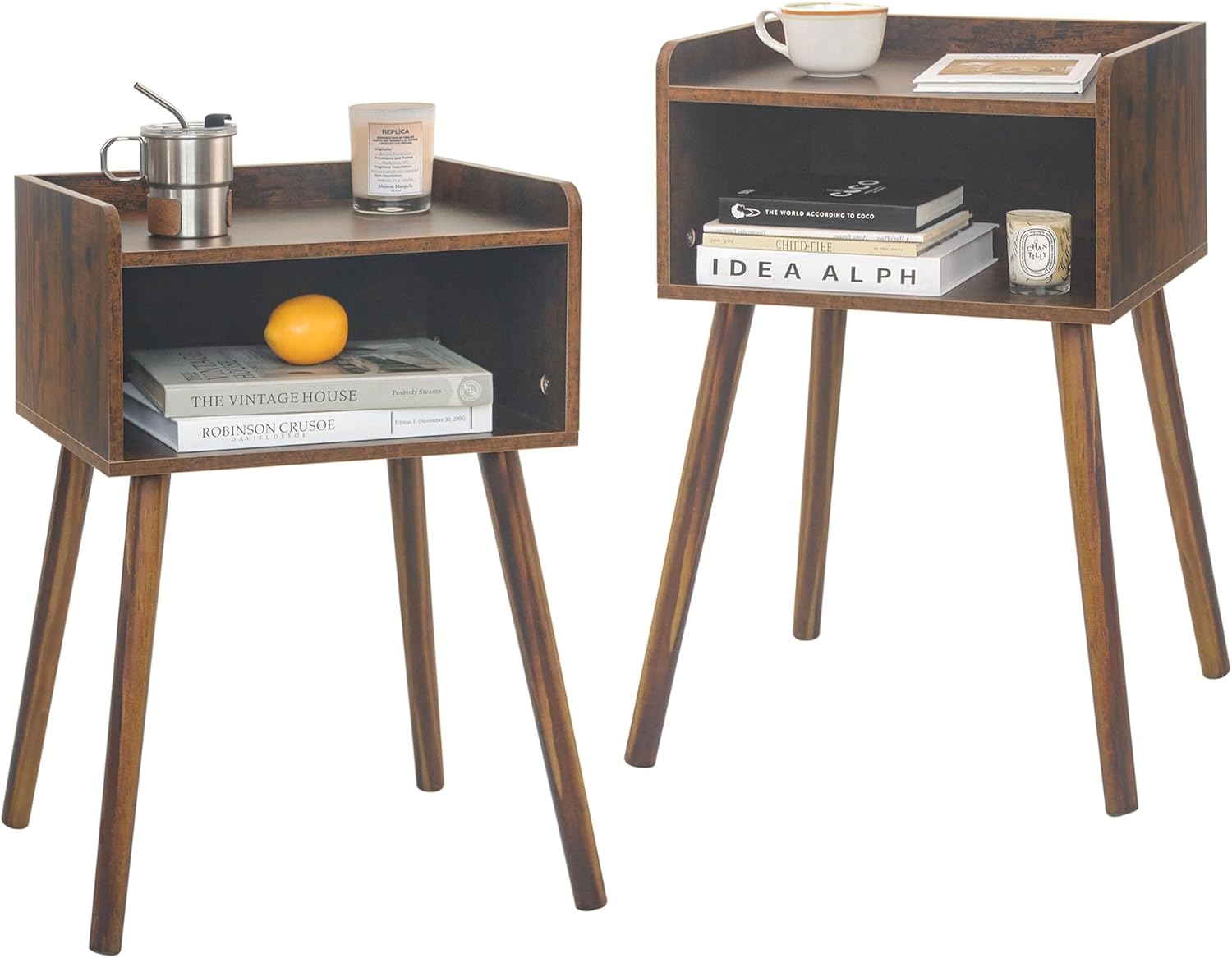 MaxSmeo Night Stand Set 2 for Modern Bedroom and Living Room