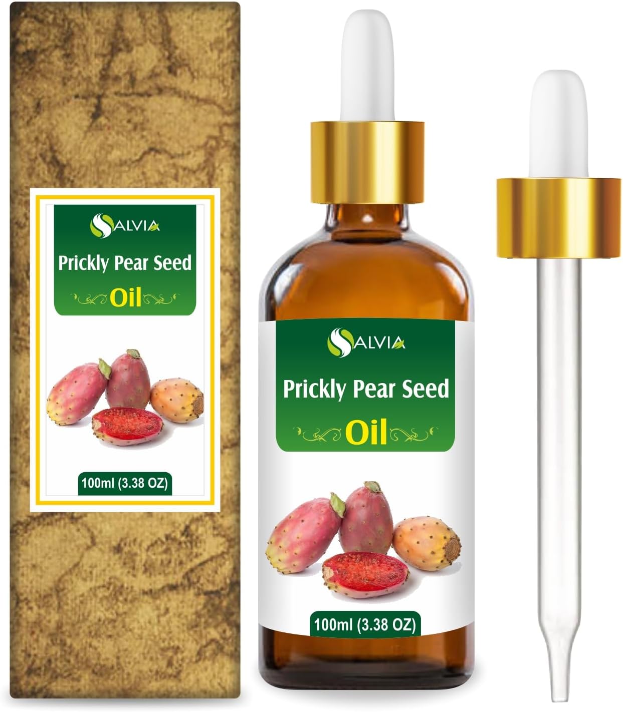 Salvia Prickly Pear Seed Oil - Pure Organic 100ml/3.38Fl Oz
