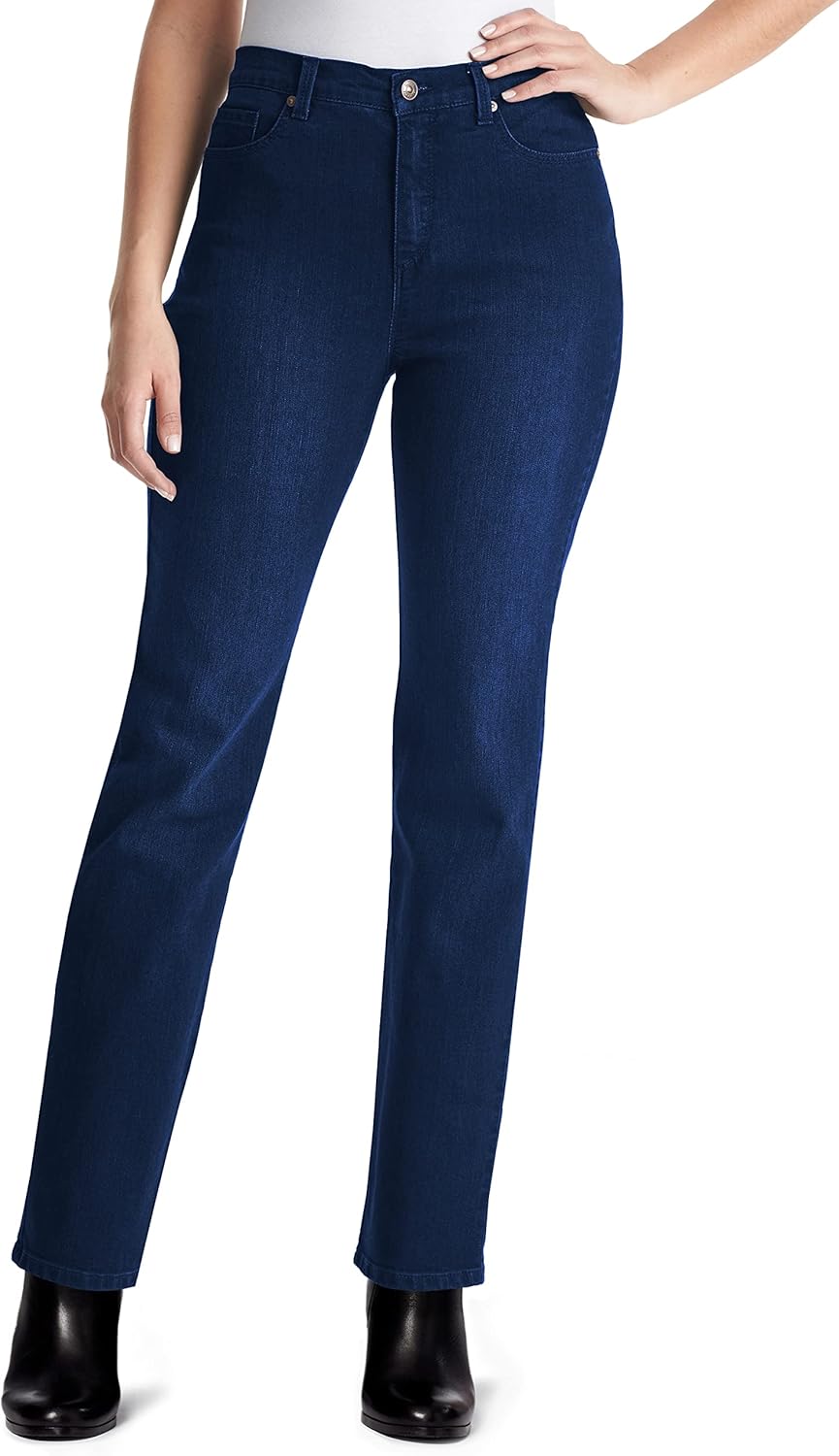Gloria Vanderbilt Womens Amanda Classic High Rise Tapered Jean