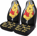 Cute Honey Bear 2 Front Car Seat Covers for Sedan Truck SUV - Cute