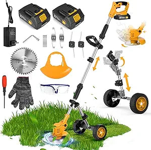 Lacoco Electric Weed Eater Cordless 3-in-1 Grass Cutter Tool