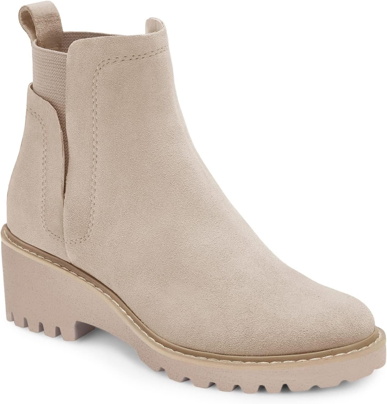 Trish Lucia Womens Platform Lug Sole Chelsea Boots for Style