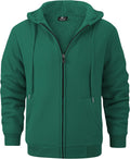 Hoodies for Men Heavyweight Fleece Sweatshirt - Sherpa Lined Zip Up