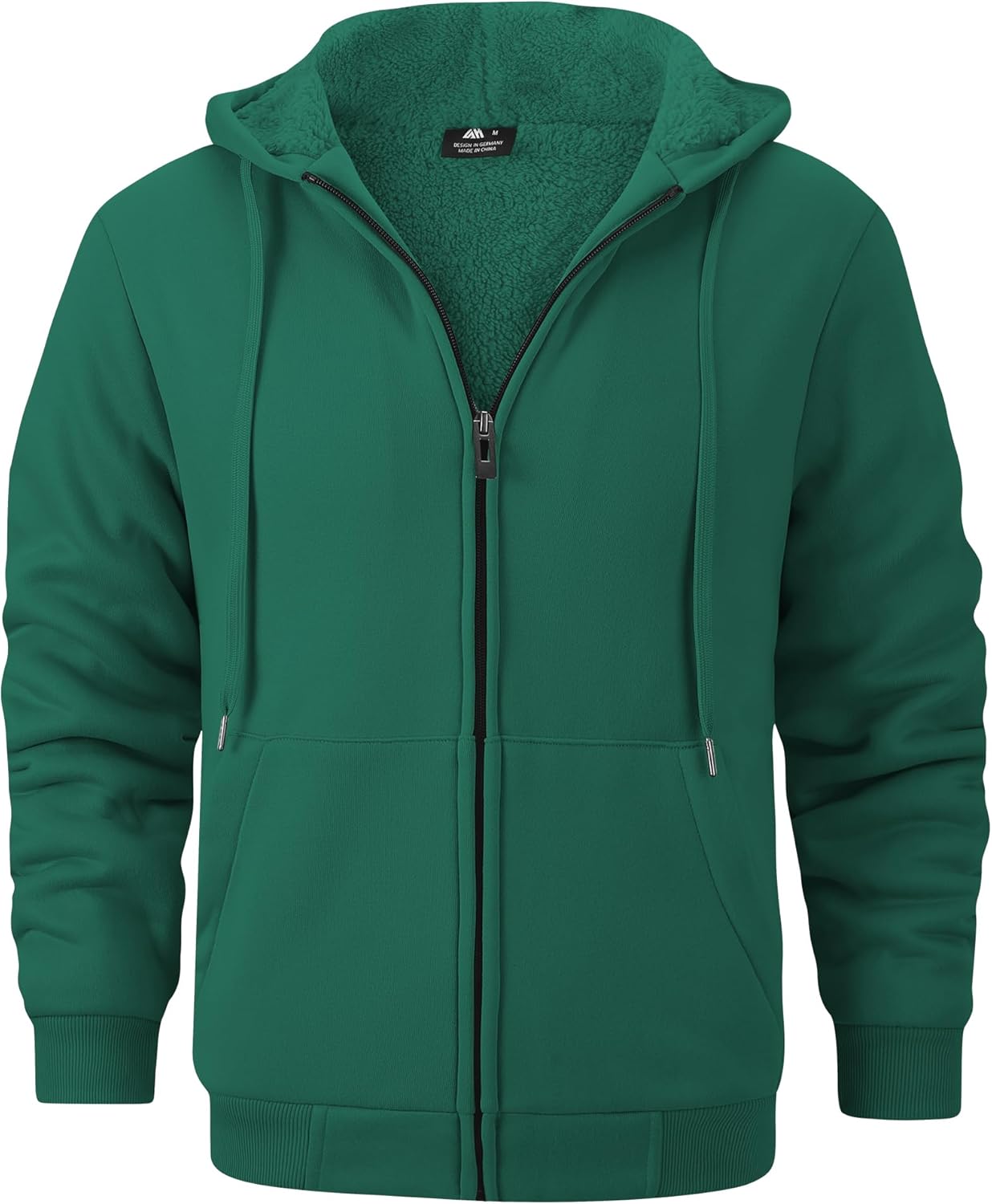 GEEK LIGHTING Heavyweight Fleece Hoodie for Men - Full Zip Up