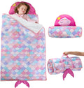 Thick Toddler Nap Mat with Pillow - Lightweight Portable Sleeping Bag